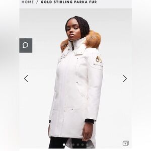 BNWT - gold stirling parka with fur